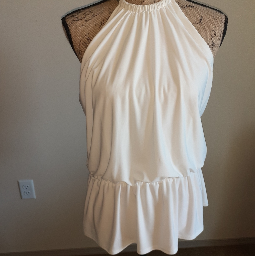 Coco bianco white sleeveless top